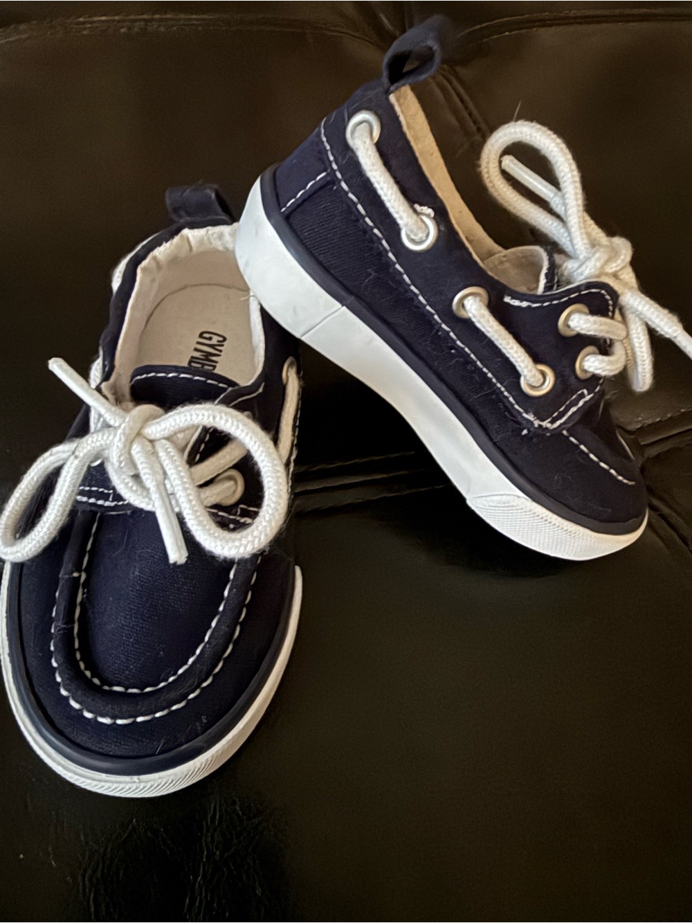Gymboree Navy and White Canvas Kids Sneakers